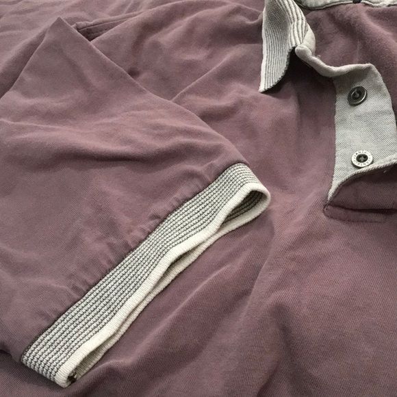 EUC, COLLARED SHORT SLEEVE BUTTONS NECK,GRAY,SIZE XL,100 percent Cotton T shirt - Picture 2 of 2